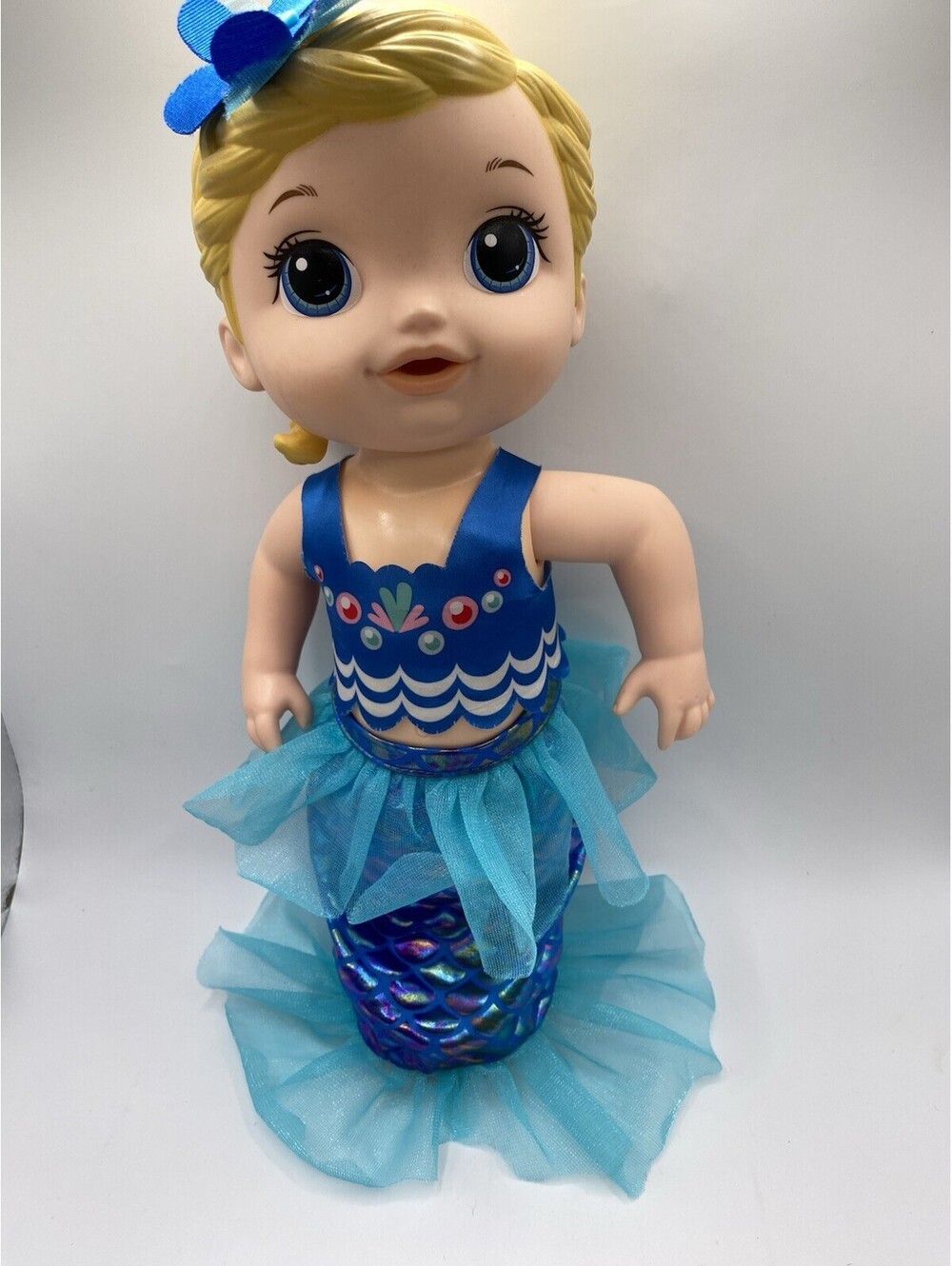 Baby Alive Shimmer And Splash Mermaid Doll Blue Tail Outfit Hasbro